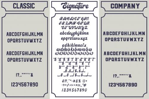 Signature Font Family