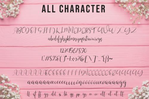 Silhouette Calligraphy Font