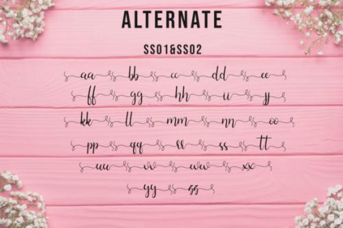 Silhouette Calligraphy Font