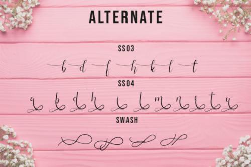 Silhouette Calligraphy Font