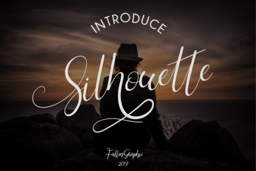 Silhouette Calligraphy Font