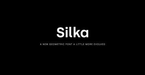 Silka Geometric Font