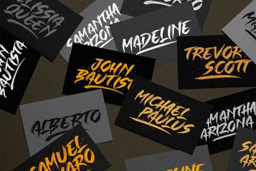 Single Fighter Brush Font