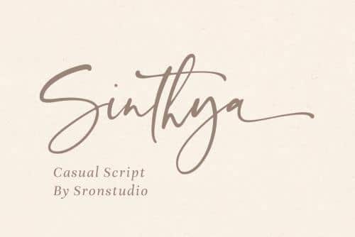Sinthya Script Font