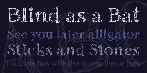 Sketch Fine Serif Font