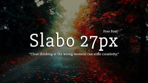 Slabo px Serif Font