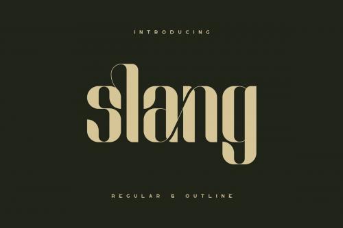 Slang Ligature Font