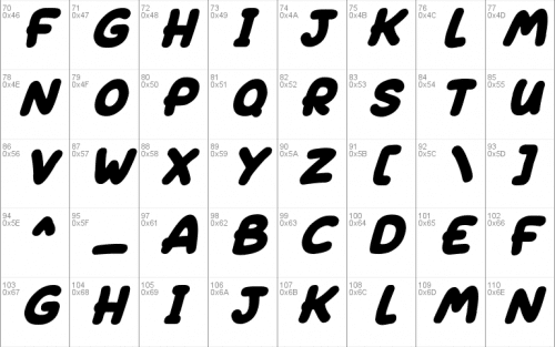 Sleeping Font