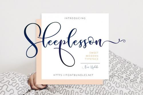 Sleeplesson Script Font