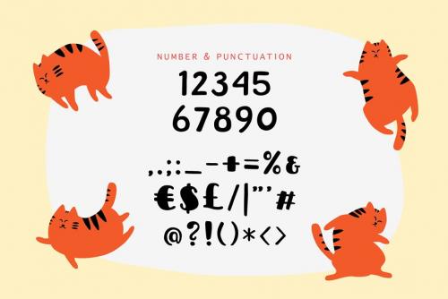 Sleepy Fat Cat Typeface