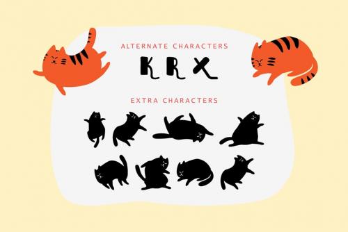 Sleepy Fat Cat Typeface