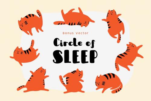 Sleepy Fat Cat Typeface