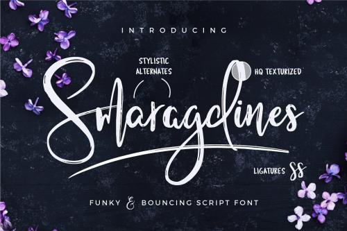 Smaragdines Script Font