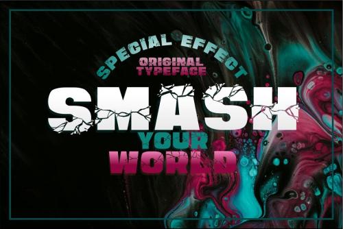 Smash Wall Display Font