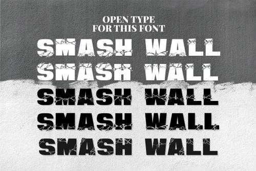 Smash Wall Display Font