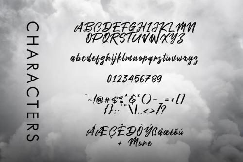 Smoke Attack Brush Font