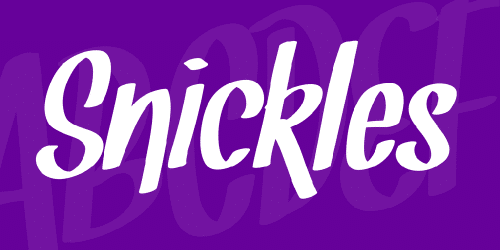 Snickles Font