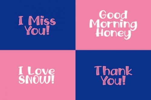Snow Fairy Cartoon Font
