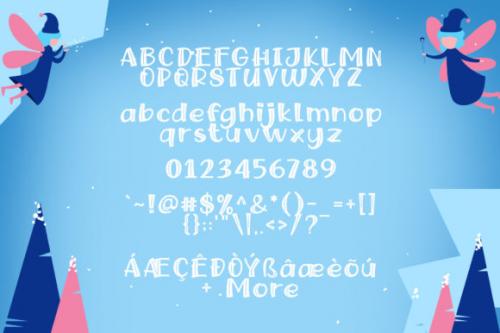 Snow Fairy Cartoon Font