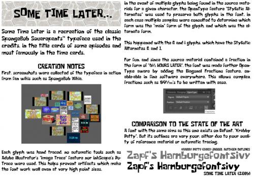 Some Time Later Font