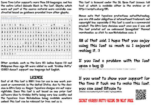 Some Time Later Font