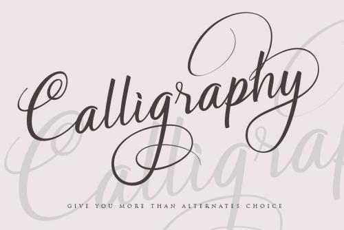Soulmate Calligraphy Font