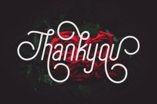 Special Thanks Script Font