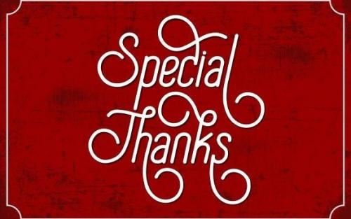Special Thanks Script Font