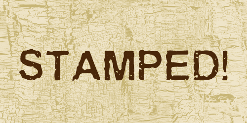 Stamped Font