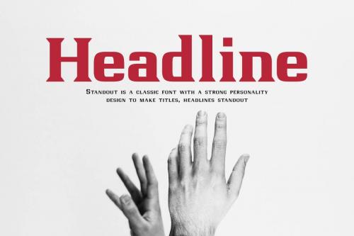 Standout Serif Font