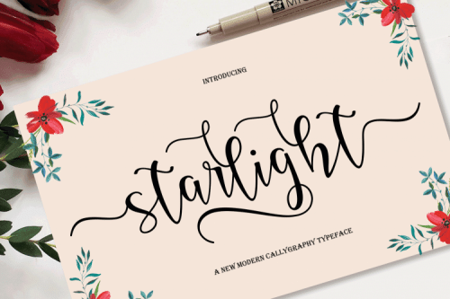 Starlight Calligraphy Font