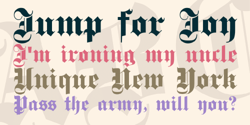 Steelplate Textura Font