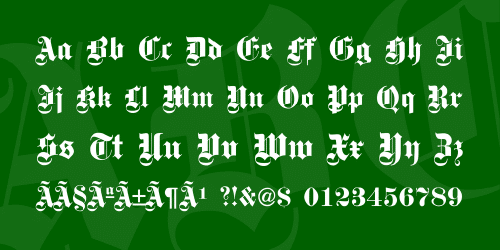 Steelplate Textura Font