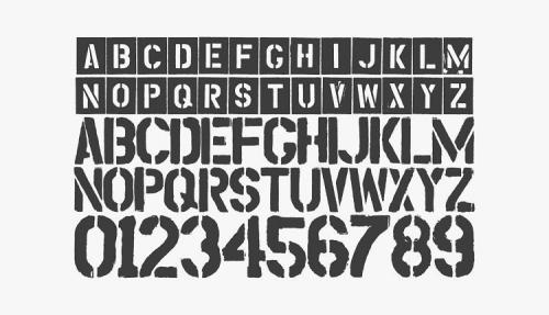 Stencil One Typeface