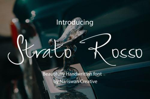 Strato Rosso Script Font
