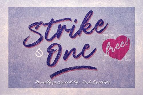 Strike One Script Font Free