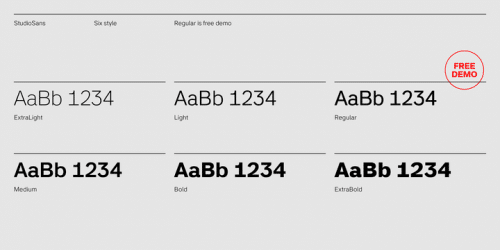 StudioSans Font Family
