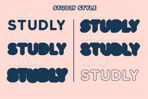 Studly Font Family
