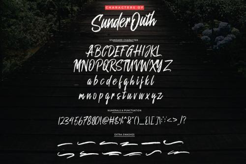 Sunder Outh Brush Font