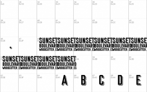 Sunset Boulevard Font