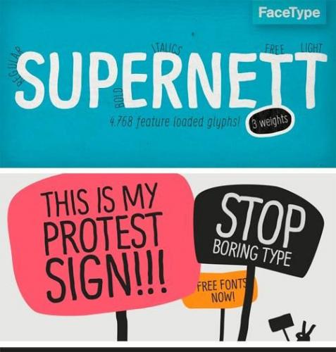 Supernett Cn Font