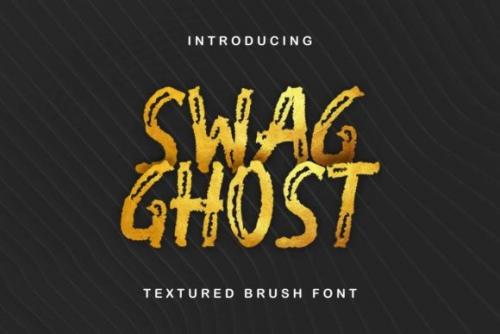 Swag Ghost Brush Font