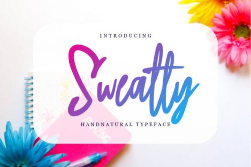 Sweatty Handwritten Natural Font