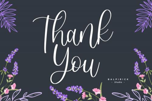 Sweet Lavender Script Font