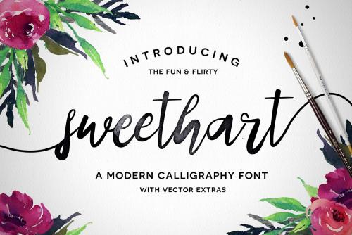 Sweethart Script Vectors