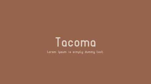 Tacoma Font