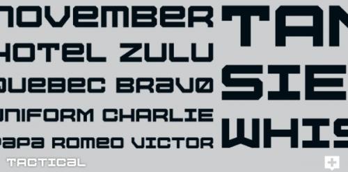 Tactical Font