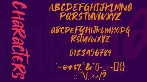 Takota Brush Font
