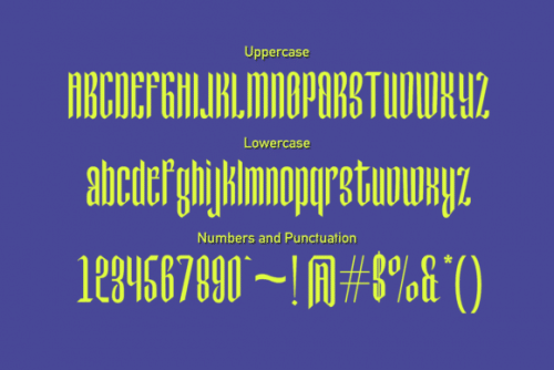Tall Grass Display Font