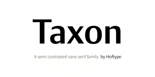 Taxon Font Family